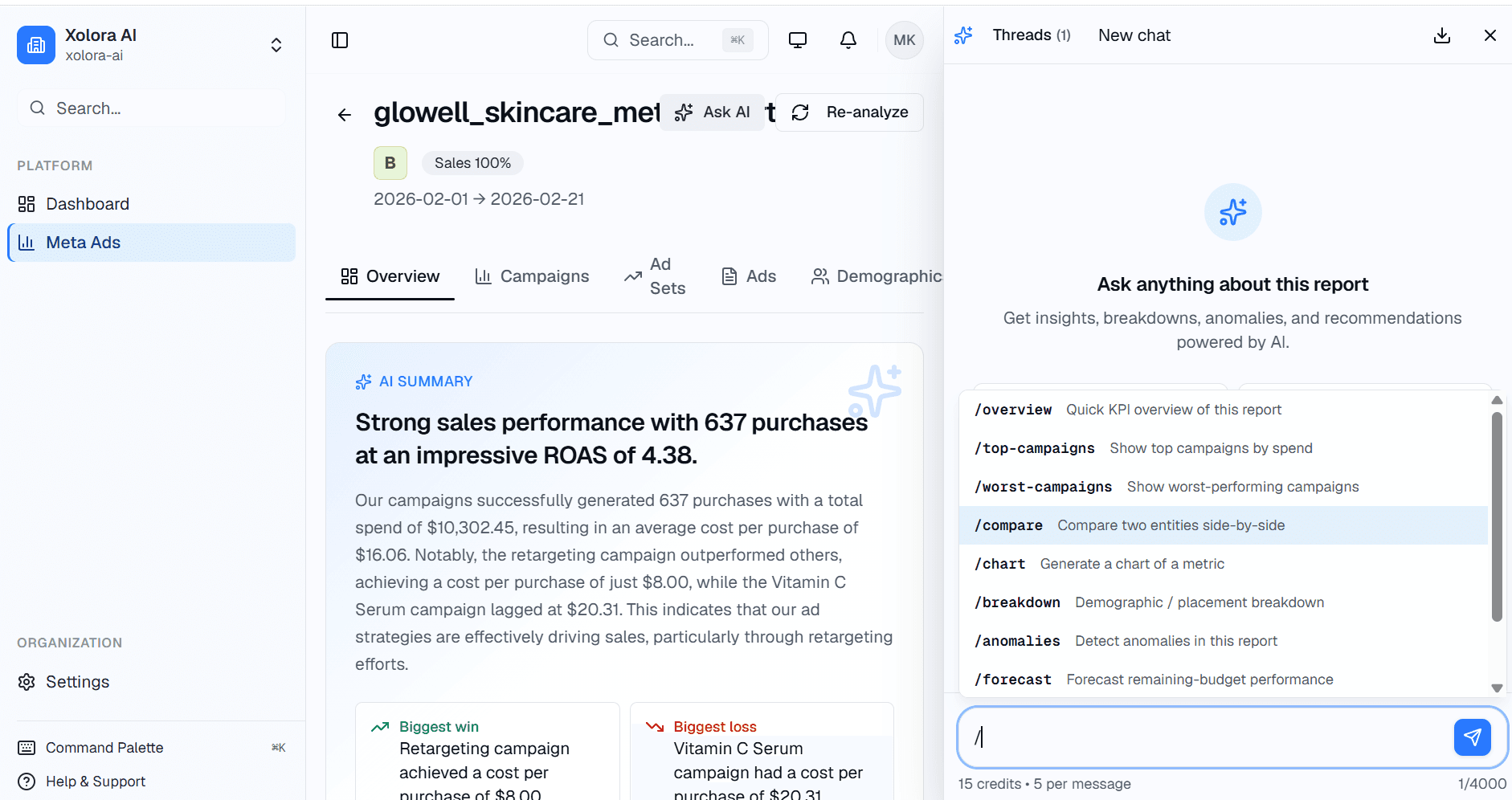 Xolora screenshot