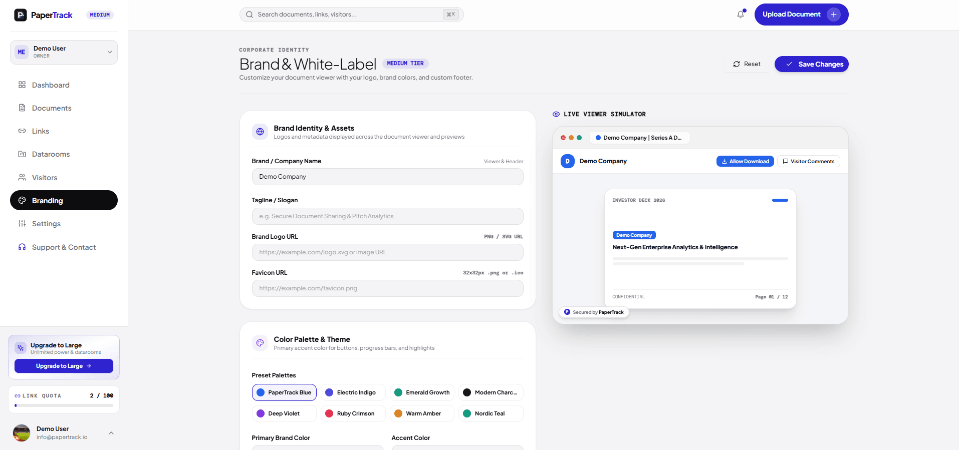 PaperTrack screenshot